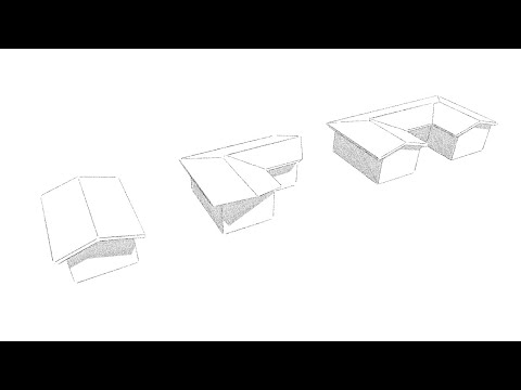 ARCHICAD 初めての屋根（２）複合屋根 / Complex roof for the first time