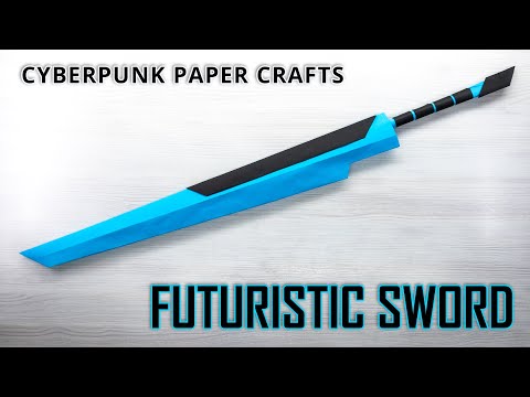 Create an Epic Cyberpunk Sword with Simple Paper Craft Techniques!