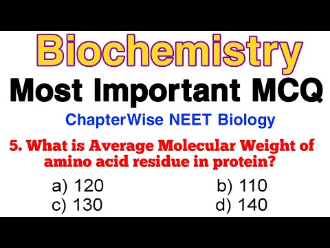 Biochemistry MCQ with Answers | For All Competitive Exams 2024 | NEET Preparation