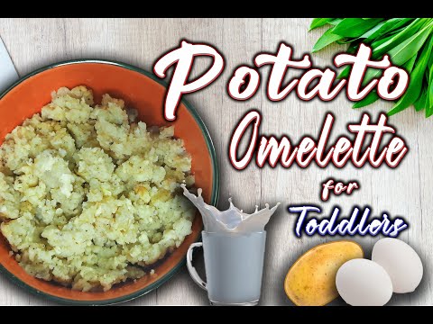 Potato Omelette for Toddlers|| Weight gain Recipe for Kids|| Potato Egg Recipe For 1year plus Babies