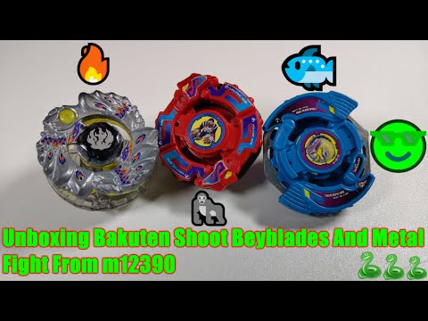 Unboxing Bakuten Shoot Beyblades And Metal Fight From m12390