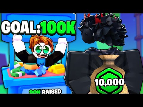 Finishing People's Robux GOALS In PLS DONATE!!