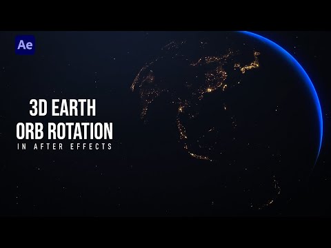 3D Earth Orb Rotation Animation - AFTER EFFECTS