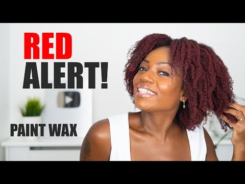 TEMPORARY HAIR COLOUR PAINT WAX On NATURAL HAIR (Part 1)