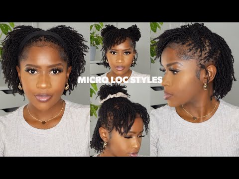 8 EASY Micro Loc Hairstyles on Type 4 Hair!!! Beginner Friendly!