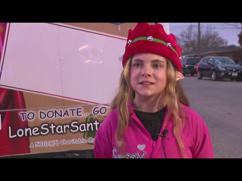 Rylee Jo Lively partners with Lonestar Santa Convoy of Toys