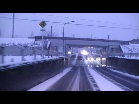 帰路は、雪道（今日は成人の日）