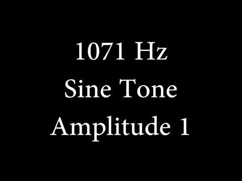 1071 Hz Sine Tone Amplitude 1