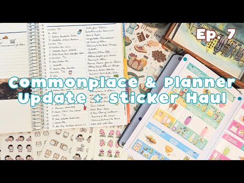 Commonplace Index Guides, Sticker Haul, Daily Photos | Notebook and Planner Update | Ep. 7