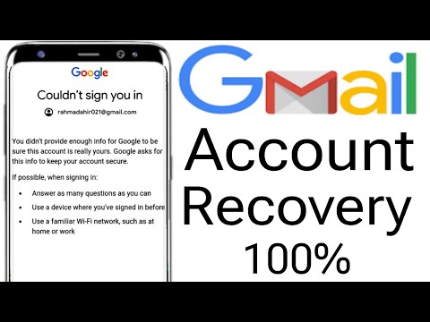 couldn't sign you in gmail problem 2024 || Gmail account recovery || same Email OTP Problem