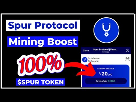 Spur Protocol Mining || How to Boost Your Spur Mining Balance || Spur Protocol Airdrop #spurairdrop