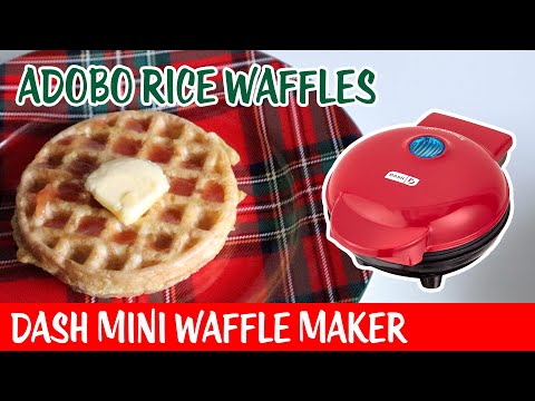 Adobo Rice Waffles - Dash Mini Waffle Maker - Day 2 Bonne Maman Advent Calendar 2024