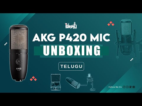 Akg P 420 Condenser Mic Unboxing Telugu @Djsrinuinthemix