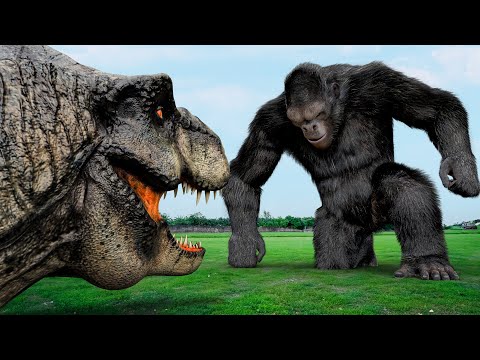 Rescue Kong VS T-Rex : Who Is The King Of Monster? | The New Empire VS Jurassic Park #2024