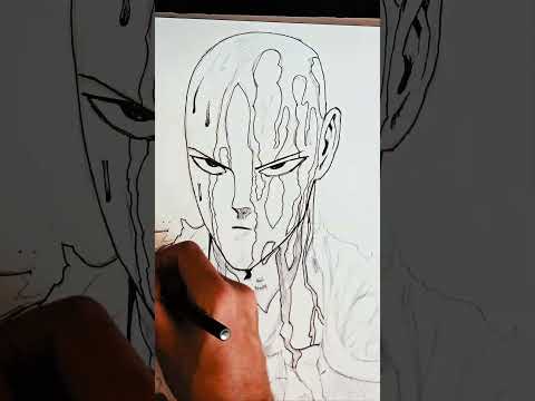 How to draw Saitama #saitama #animedrawing #anime #art #draw