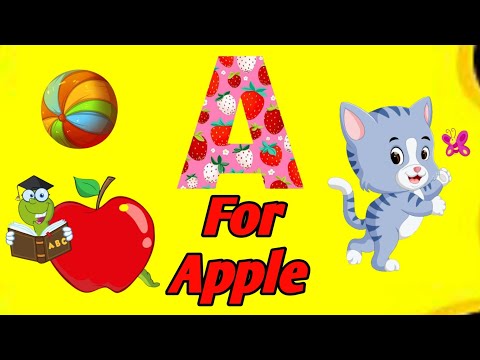 A To Z Cartoon Song  | ABCD | A for Apple | B for ball #abccartoon #abcdsong #kidslearning