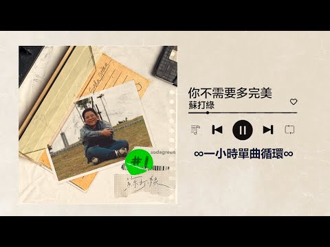 蘇打綠sodagreen《你不需要多完美You don't have to be perfect.》｜♾️一小時單曲循環播放1 Hour Loop♾️｜《二十年一刻》單曲計畫