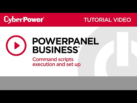 CyberPower PowerPanel Business Command Script Tutorial Video