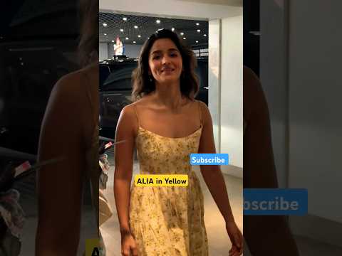 Alia Bhatt in Floral Yellow Dress | Cute Smile #bollywood #aliabhatt #hotlook #prettylook #dazzling