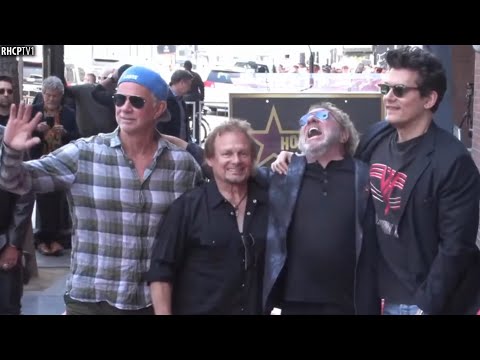 Chad Smith, John Mayer, Sammy Hagar And Michael Anthony! (Hollywood Walk Of Fame) (April 30, 2024)