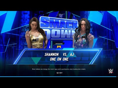 WWE 2K24 - AWA knockdown Live: Shannon vs AJ