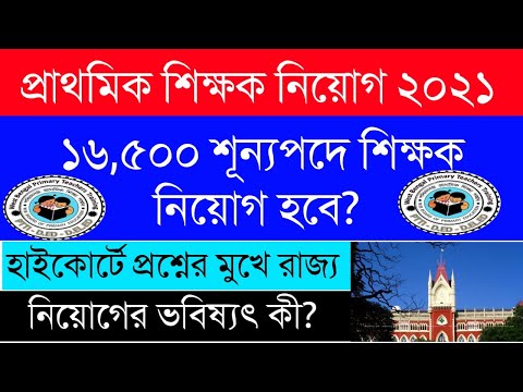 Primary TET New Update|16500 New Recruitment|High Court Order|D. EL. ED & B. ED |WBEDUCATION