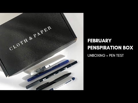 February Penspiration Box Unboxing | Cloth & Paper