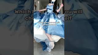 Tell me in comments @Pandusisters #subscribe #aesthetic#girls which blue dress u choose for urself