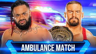 WWE 2K24 | Jacob Fatu VS Bron Breakker - Ambulance Match | Raw