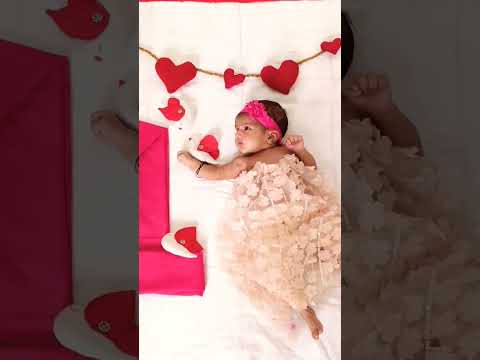 Beautiful one month baby photoshoot ideas