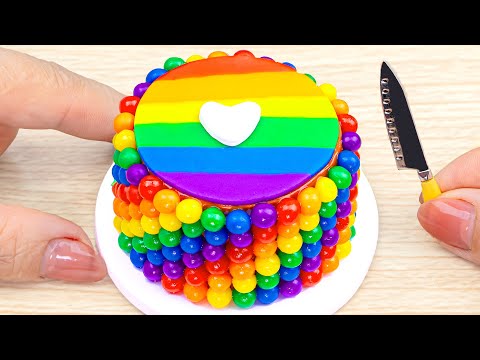 Amazing Miniature Cake Decorating ideas with Chocolate 🌈How to Make Rainbow Chocolate Cake Recipe