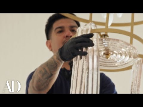 Assembling a 49 Piece Murano Glass Chandelier in 40 Seconds