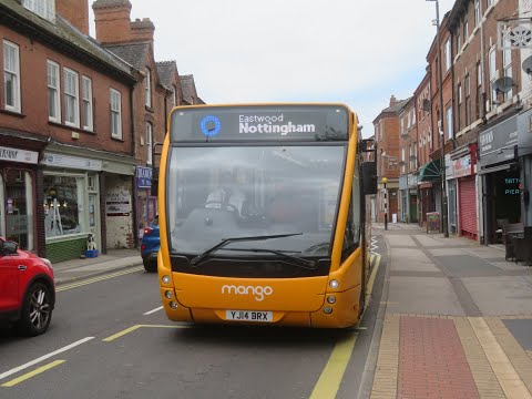 Trent Barton - Optare Versa 848 (YJ14 BTX) ride back on Rainbow One