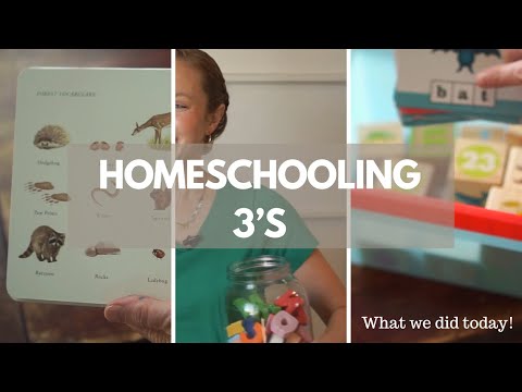 A Look at Homeschooling 3’s - What we did Today in our homeschool