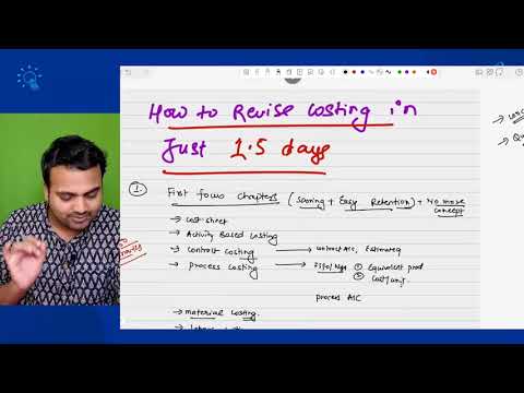 How to revise Costing in Just 1.5 days| Revise costing 1 day before exam| May 2023 exam