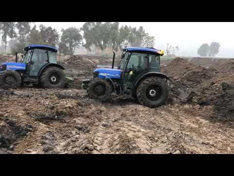 Sonalika 75 hp 4×4 ac cabin field working #Dhanoafarm