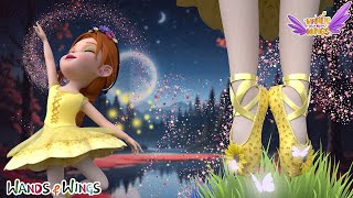 Princesses Ballet Dance | Magical Shoes + Princess Doll Dress Up Song | Kids Songs | Wands and Wings