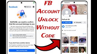 🔴Confirm Your identity Facebook Locked Account Unlock Without Number Code How To Unlock Facebook lok