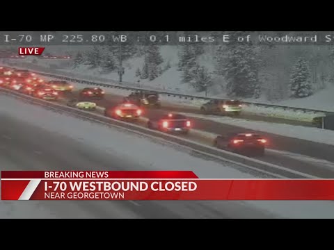 Weather conditions causing closures on westbound I-70