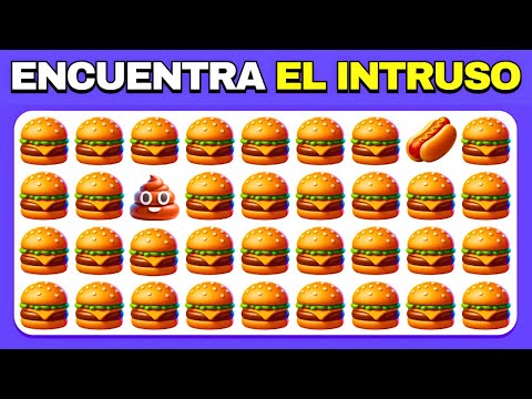 Encuentra el INTRUSO - Edición Comida 🍕🍰🍓 65 Niveles | ESCURIOSO QUIZ