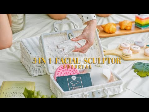 [Facial Guasha Tutorial] How to use a facial scultptor/gua sha tool ?              瘦脸刮痧按摩教材！