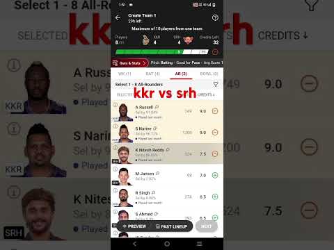 kkr vs srh dream11 team kaise banaye || kkr vs srh dream11 team kaise banaye