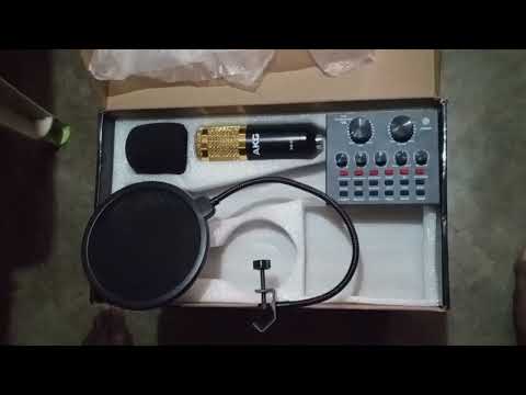 AKG BM-800 PROFESSIONAL CONDENSER MICROPHONE FULL KIT UNBOXING