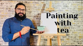 Painting with tea | Lionel messi painting,messi painting