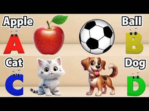 A for Apple Nursery Rhymes | Phonics for Kids | English Alphabet Letters