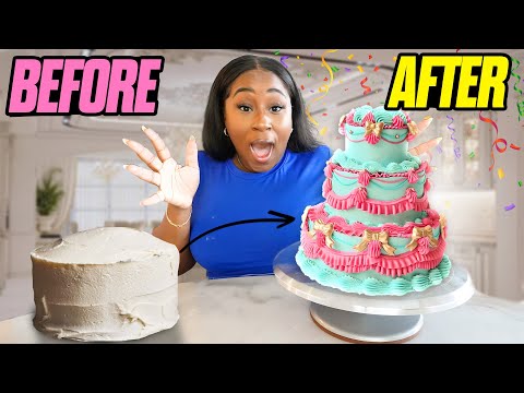 TURNING A BASIC STORE CAKE INTO AN EXPENSIVE CAKE!