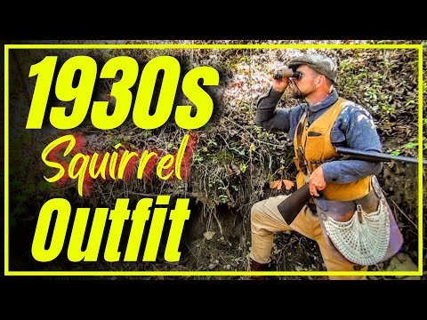 Great Depression Outdoor Gear: 1930s Squirrel Outfit for Food Gathering, Harsh Weather & Survival!