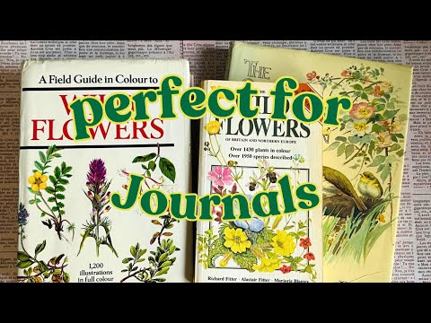 BOTANICAL books for JUNK JOURNALS that I love and collect