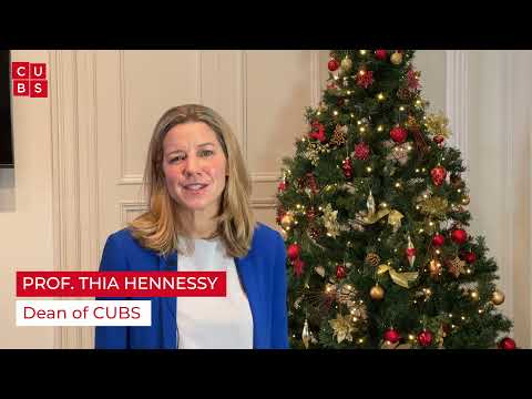 A Christmas Message from Prof. Thia Hennessy, Dean of CUBS