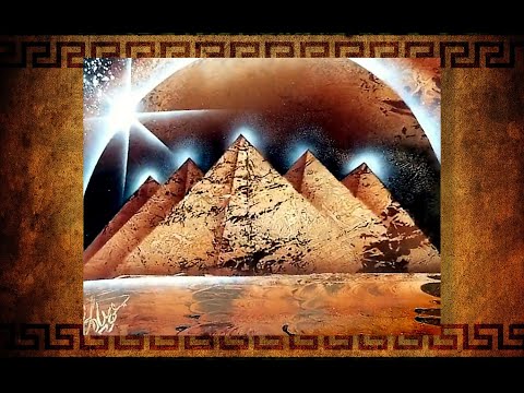 How to paint pyramids with spray in 5 minutes? by Spray Art Eden